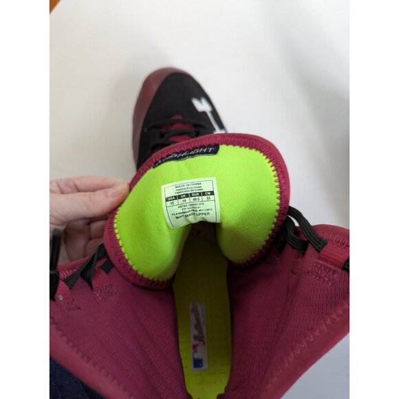 New Under Armour Highlights Football Cleats Wine And Black Size 15 - Picture 8 of 8